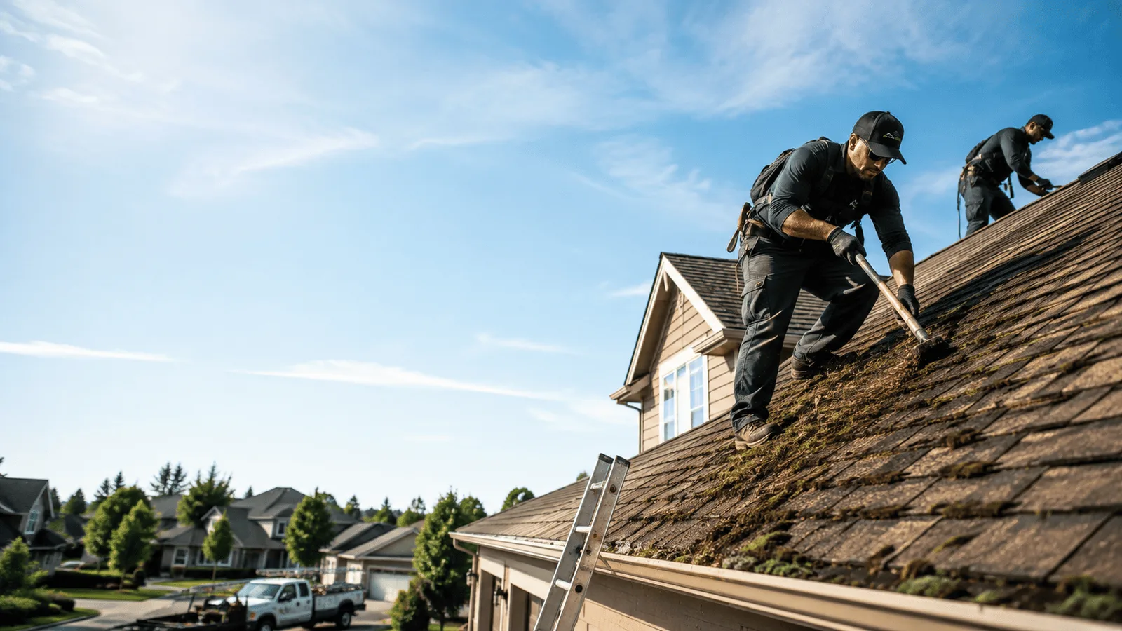 Roof Moss Removal in Hazleton, PA near me